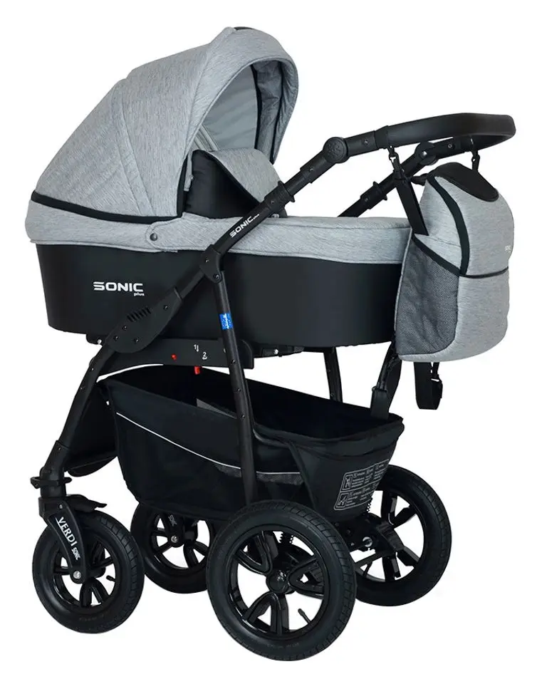 Коляска модульная 3в1 Verdi Sonic Plus 06 (Grey/Black)