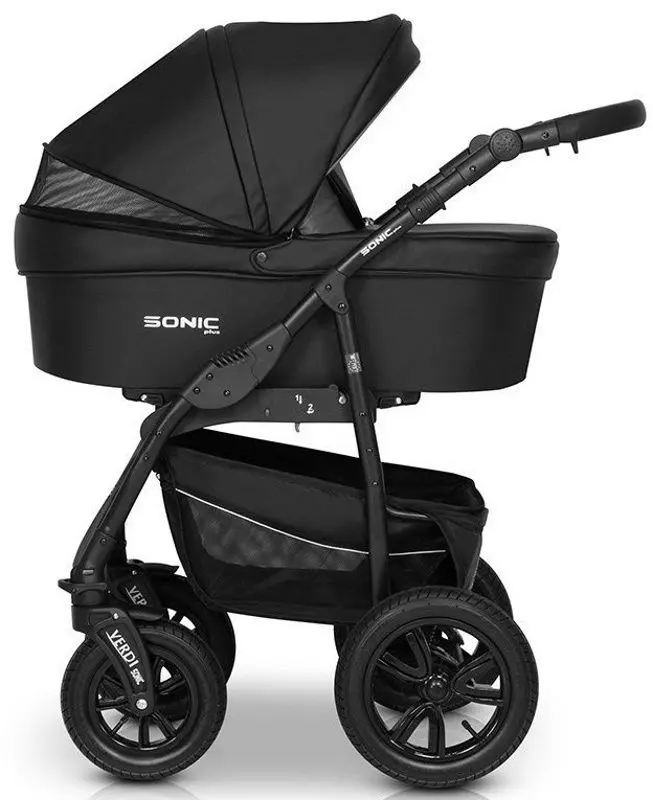 Carucior modular 3in1 Verdi Sonic Plus 08 (Brown/Black)