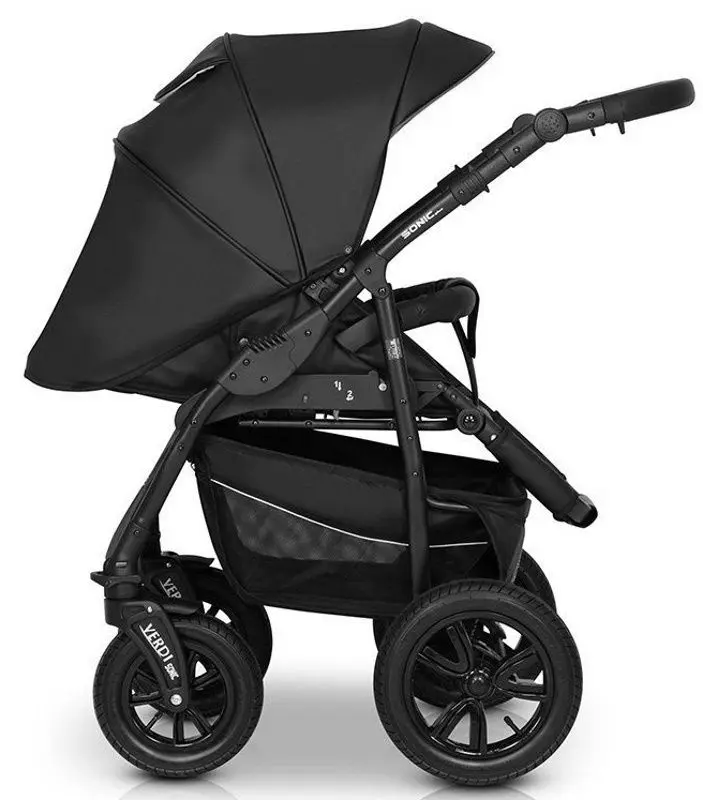 Carucior modular 3in1 Verdi Sonic Plus 08 (Brown/Black)