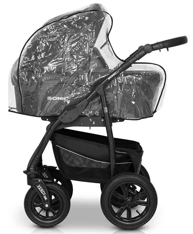 Carucior modular 3in1 Verdi Sonic Plus 08 (Brown/Black)