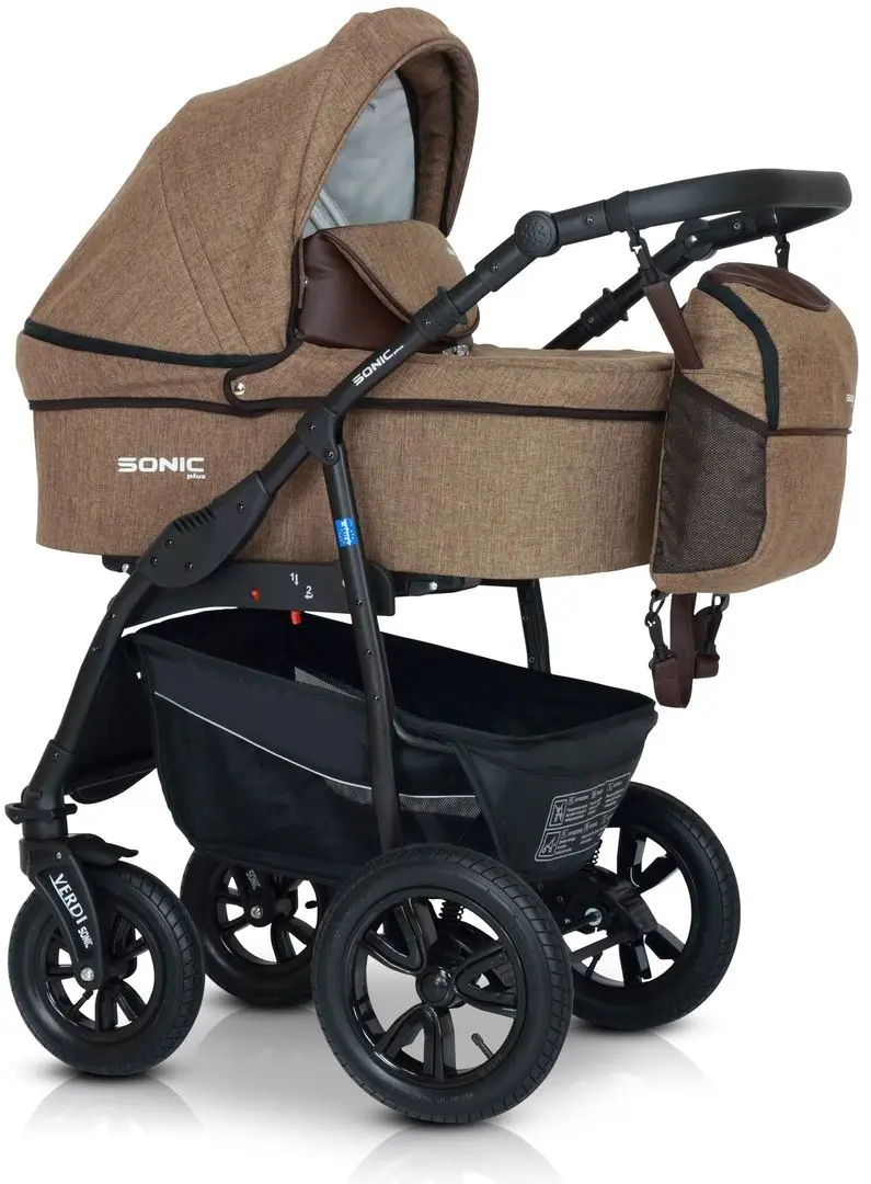 Carucior modular 3in1 Verdi Sonic Plus 14 (Brown)