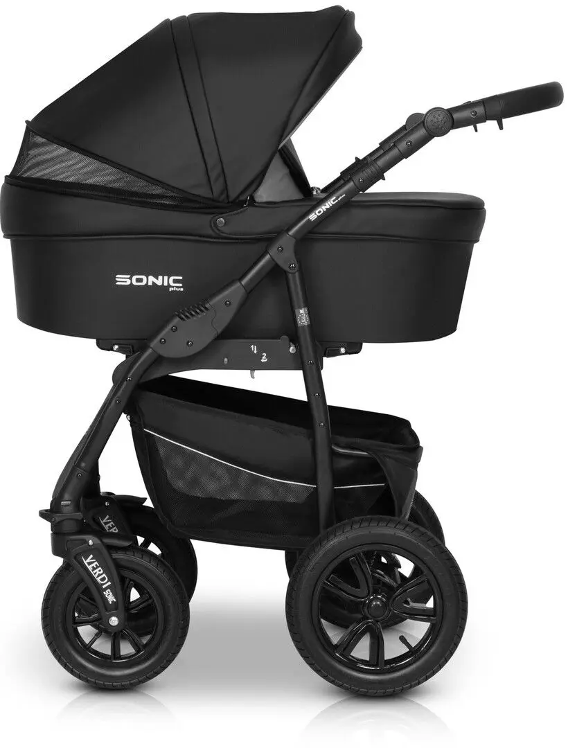 Carucior modular 3in1 Verdi Sonic Plus 15 (Silver)