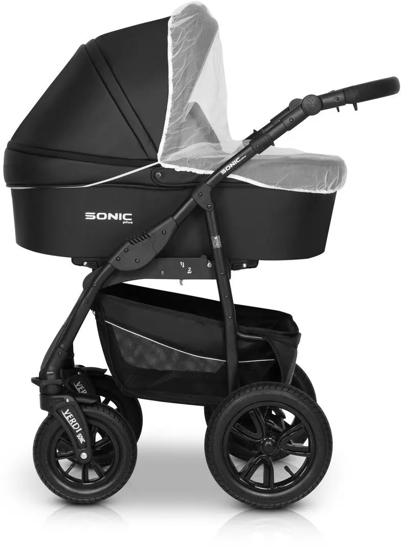 Carucior modular 3in1 Verdi Sonic Plus 15 (Silver)