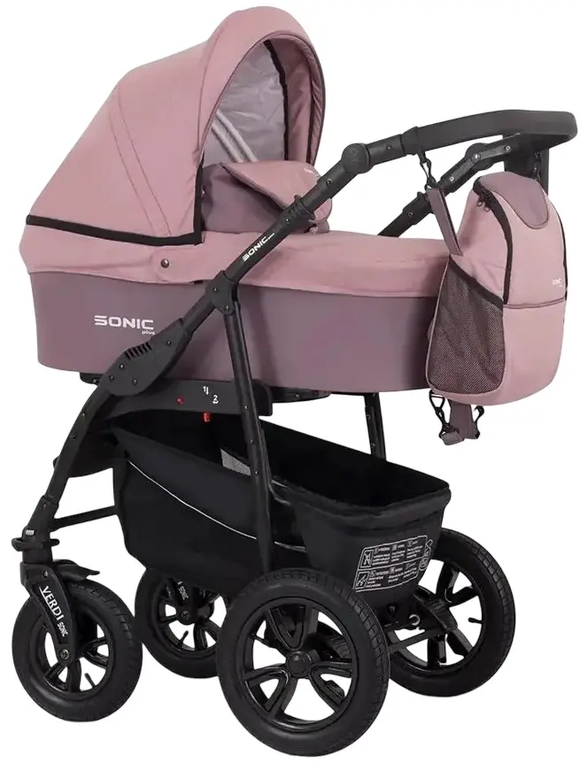 Коляска модульная 3в1 Verdi Sonic Plus 19 (Pink)