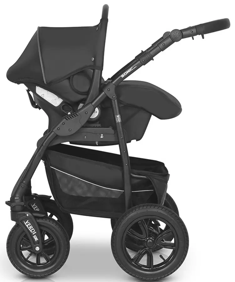 Carucior modular 3in1 Verdi Sonic Plus 20 (Orange)