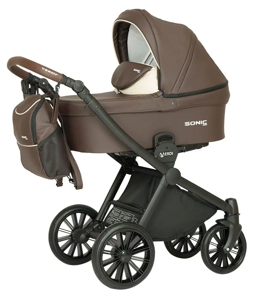 Коляска модульная 3в1 Verdi Sonic Soft 03 (Chocolate)