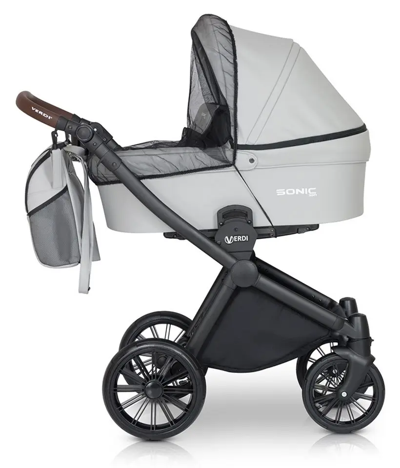 Коляска модульная 3в1 Verdi Sonic Soft 03 (Chocolate)