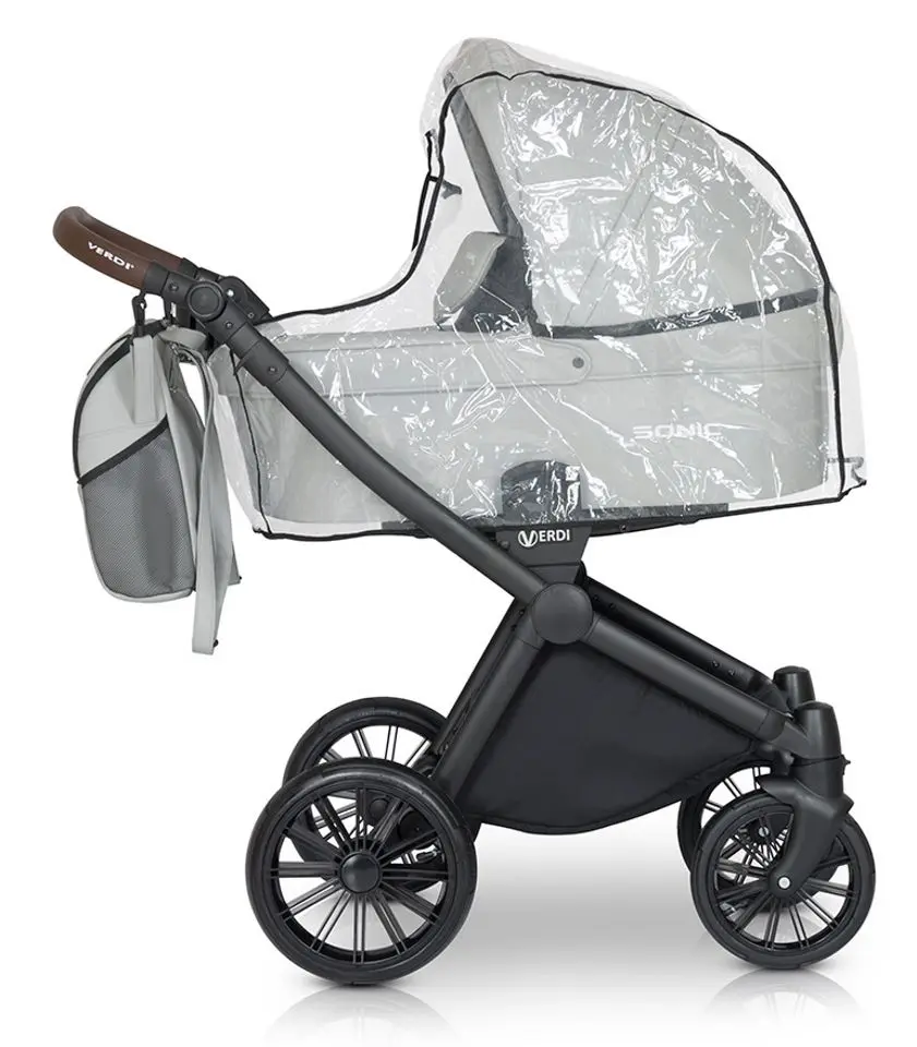 Carucior modular 3in1 Verdi Sonic Soft 07 (Black/Gold)