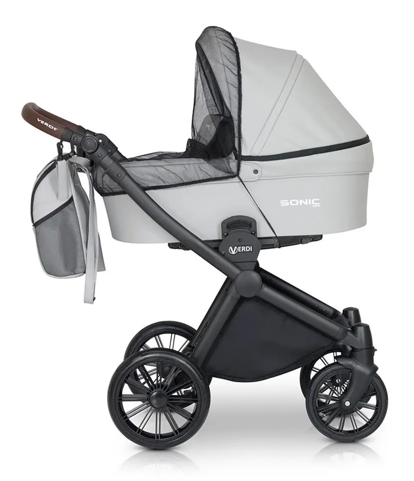 Carucior modular 3in1 Verdi Sonic Soft 07 (Black/Gold)