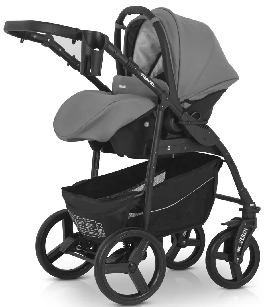 Коляска модульная 3в1 Verdi Travel 05 (Black)