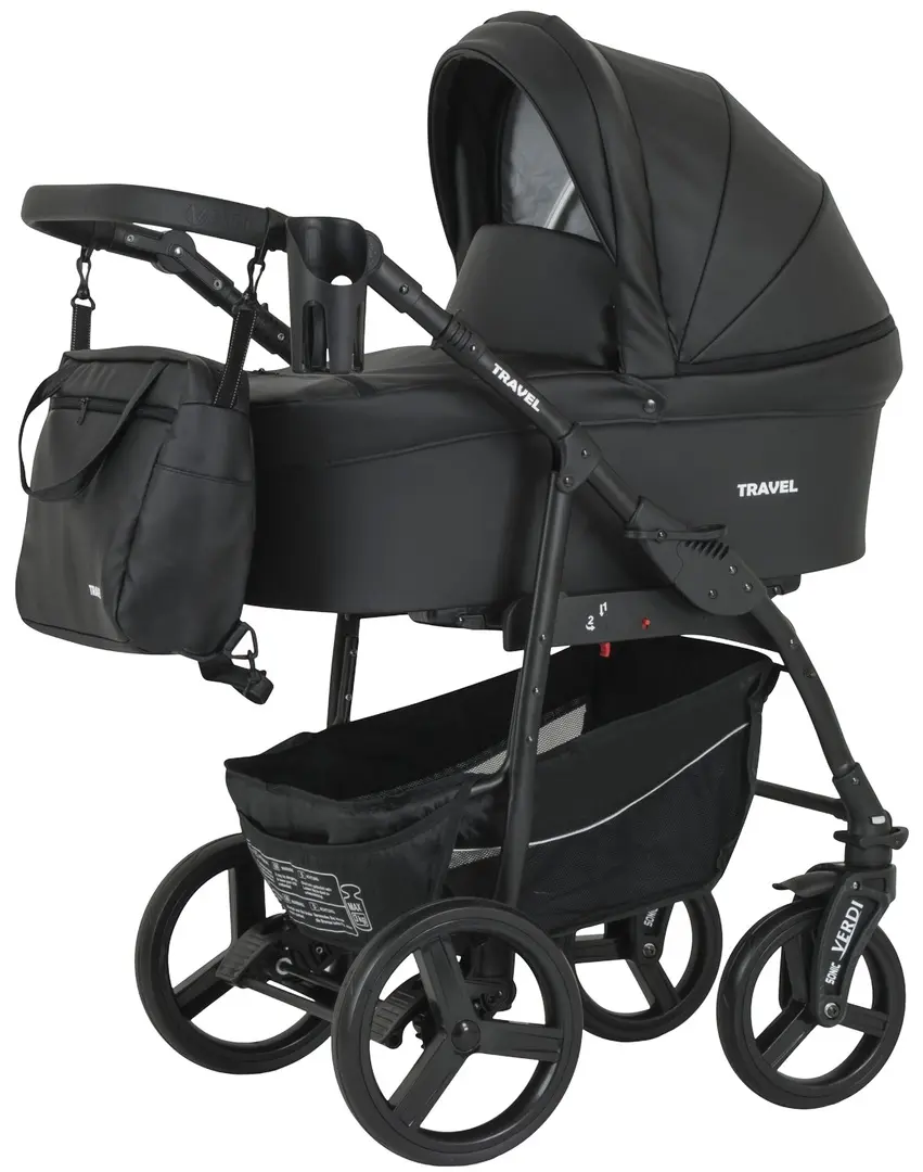 Коляска модульная 3в1 Verdi Travel 05 (Black)