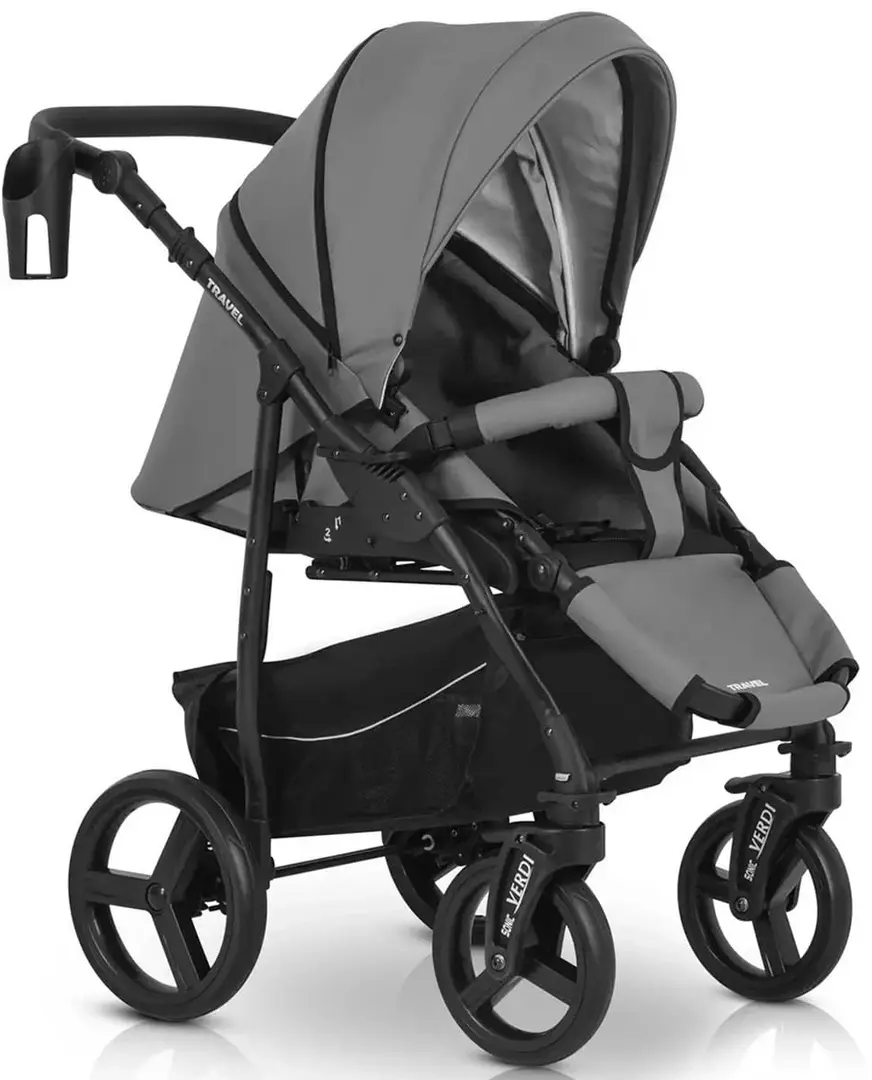 Carucior modular 3in1 Verdi Travel 06 (Dark Grey)
