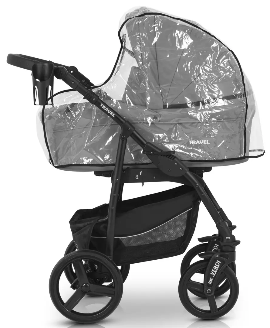 Carucior modular 3in1 Verdi Travel 06 (Dark Grey)