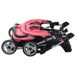 Коляска для двойни VidaXL 10155 (Pink/Black) Thumb