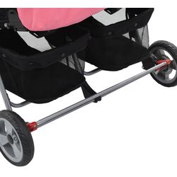 Коляска для двойни VidaXL 10155 (Pink/Black) Thumb