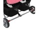 Carucior pentru gemeni VidaXL 10155 (Pink/Black)