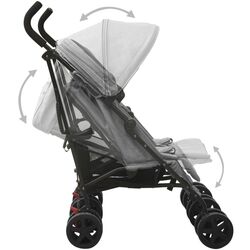 Carucior pentru gemeni VidaXL 10235 (Light Grey/Black) Thumb