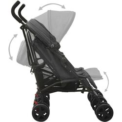 Carucior pentru gemeni VidaXL 10236 (Anthracite/Black) Thumb