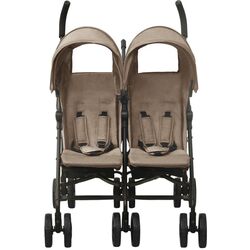 Carucior pentru gemeni VidaXL 10237 (Taupe Grey/Black) Thumb