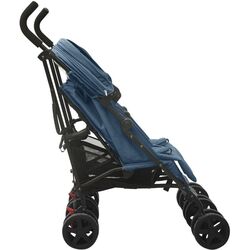 Carucior pentru gemeni VidaXL 10238 (Blue/Black) Thumb