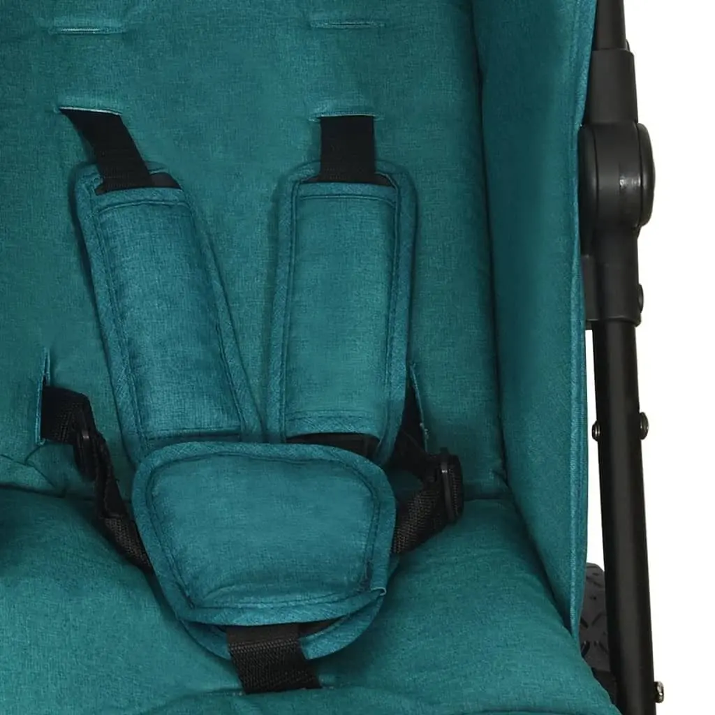 Carucior pentru gemeni VidaXL 10240 (Green/Black)