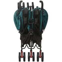 Carucior pentru gemeni VidaXL 10240 (Green/Black) Thumb