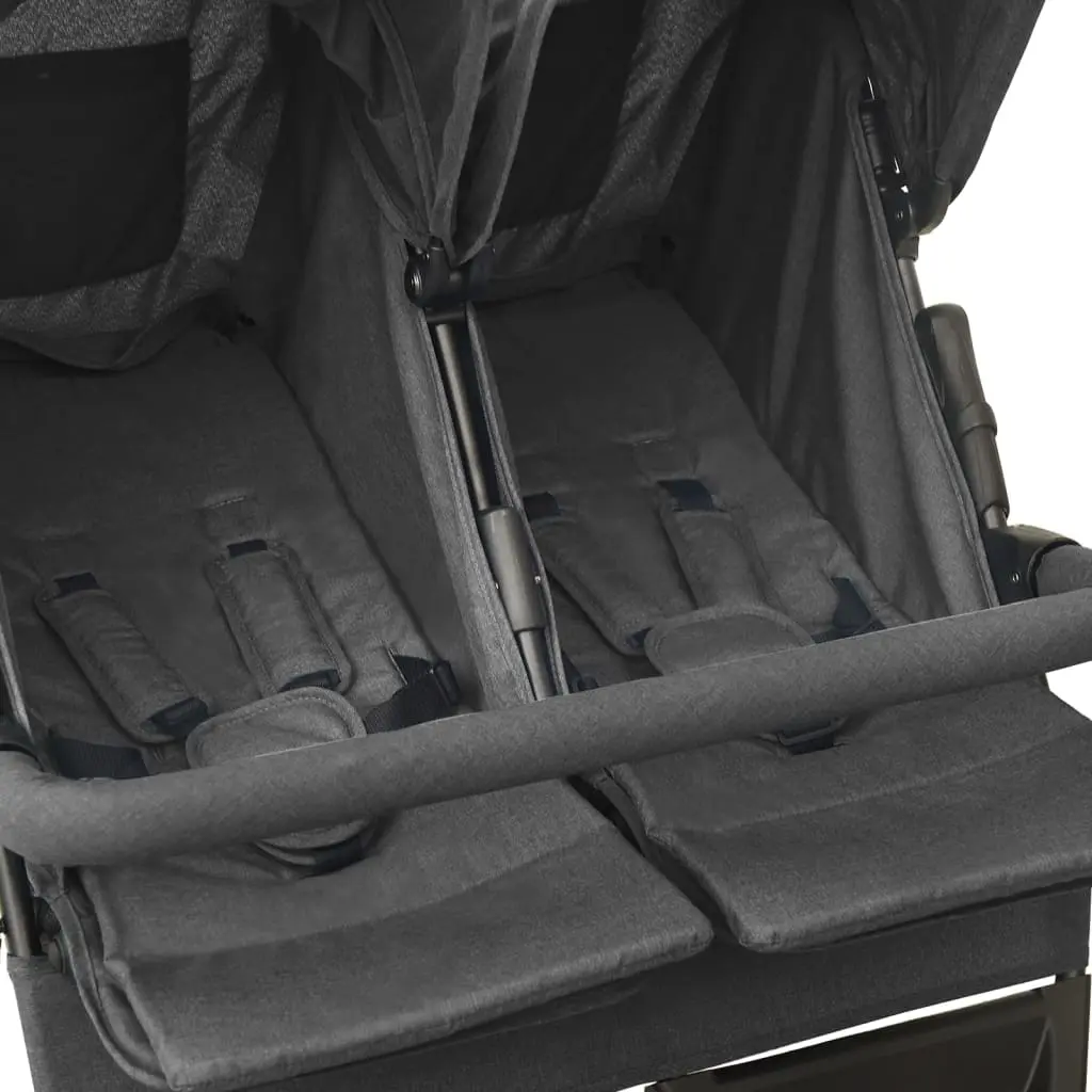 Carucior pentru gemeni VidaXL 10242 (Anthracite)