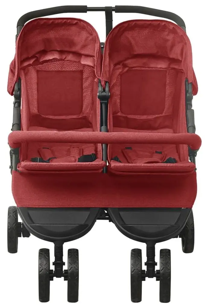 Carucior pentru gemeni VidaXL 10245 (Red)