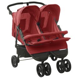 Коляска для двойни VidaXL 10245 (Red)
