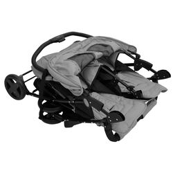 Коляска для двойни VidaXL 10341 (Light Grey/Black) Thumb