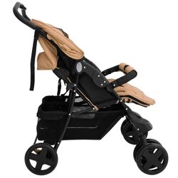 Carucior pentru gemeni VidaXL 10343 (Taupe Grey) Thumb