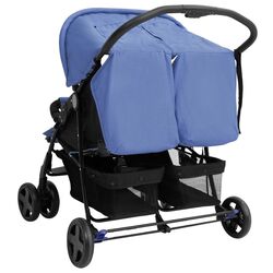 Carucior pentru gemeni VidaXL 10344 (Navy Blue) Thumb