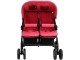 Carucior pentru gemeni VidaXL 10345 (Red/Black)