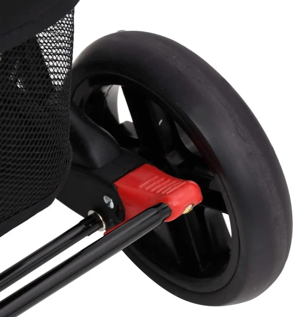 Carucior pentru gemeni VidaXL 10345 (Red/Black)