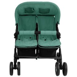Коляска для двойни VidaXL 10346 (Green) Thumb