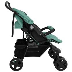 Коляска для двойни VidaXL 10346 (Green) Thumb