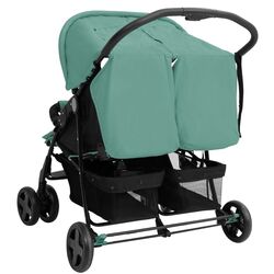 Коляска для двойни VidaXL 10346 (Green) Thumb