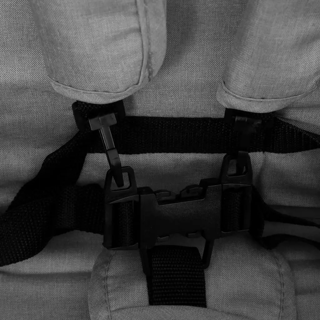 Carucior pentru gemeni VidaXL 10347 (Light Grey/Black)