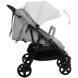 Carucior pentru gemeni VidaXL 10359 (Light Grey/Black) Thumb