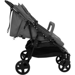 Коляска для двойни VidaXL 10360 (Dark Grey/Black) Thumb