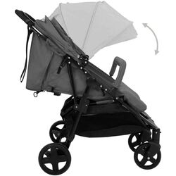 Коляска для двойни VidaXL 10360 (Dark Grey/Black) Thumb