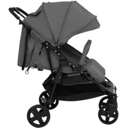Коляска для двойни VidaXL 10360 (Dark Grey/Black) Thumb