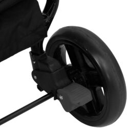 Коляска для двойни VidaXL 10360 (Dark Grey/Black) Thumb