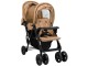 Carucior pentru gemeni VidaXL Tandem Twin 10349 (Taupe Grey)