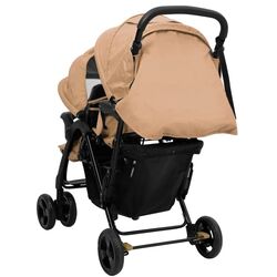 Carucior pentru gemeni VidaXL Tandem Twin 10349 (Taupe Grey) Thumb