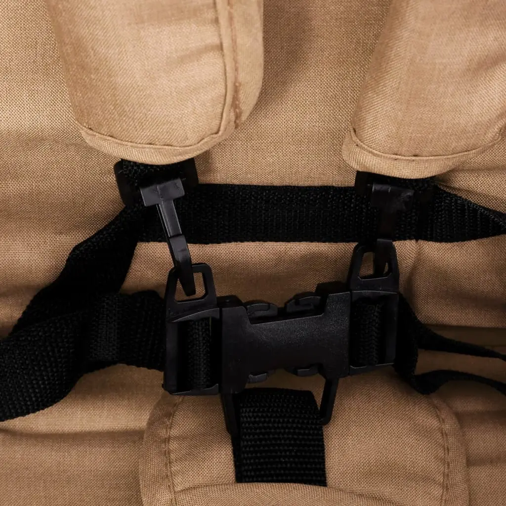 Carucior pentru gemeni VidaXL Tandem Twin 10349 (Taupe Grey)