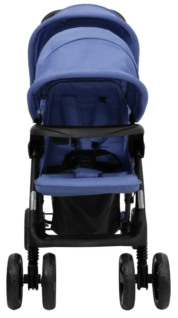 Carucior pentru gemeni VidaXL Tandem Twin 10350 (Navy Blue)