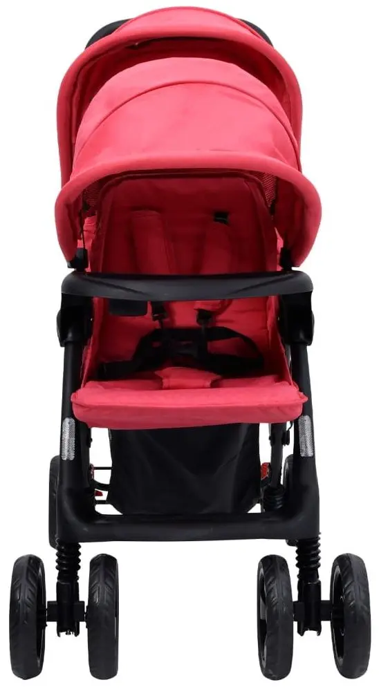 Коляска для двойни VidaXL Tandem Twin 10351 (Red)