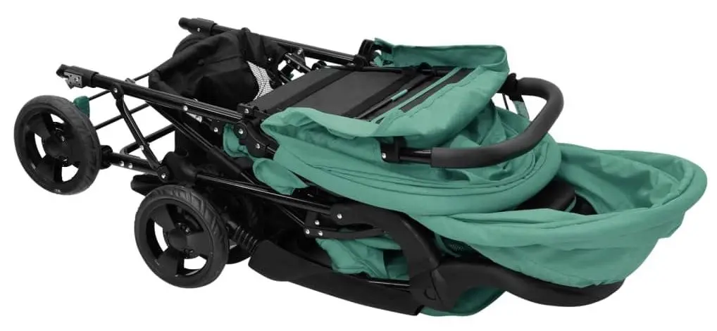 Коляска для двойни VidaXL Tandem Twin 10352 (Green)