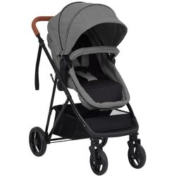 Carucior modular 3in1 VidaXL 10329 (Light Grey/Black) Thumb